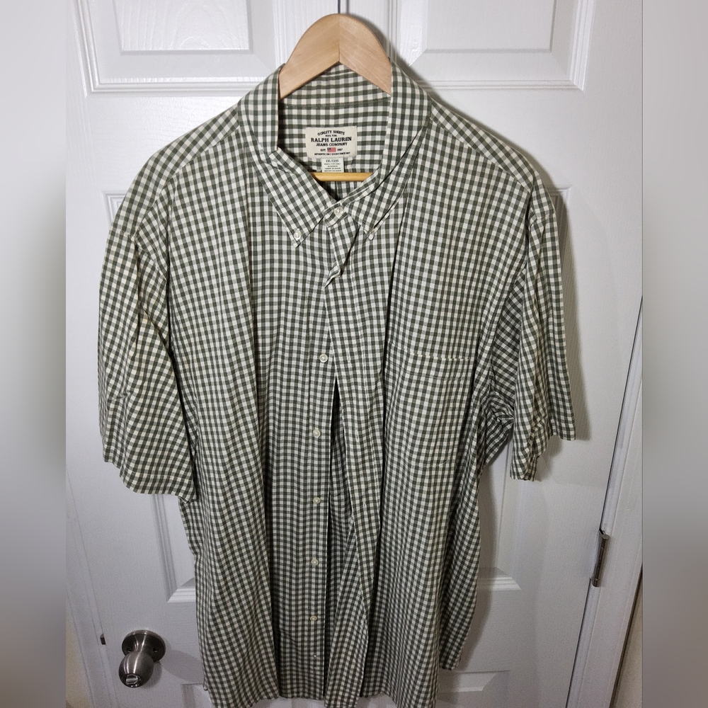 Ralph Lauren Green Button Down Men's Shirt